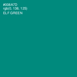 #008A7D - Elf Green Color Image